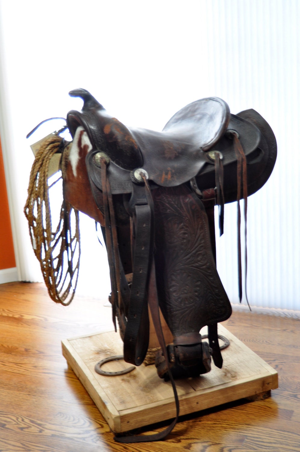 Handmade, Saddle Stool, Western Decor, Rustic decor, Rustic Furniture