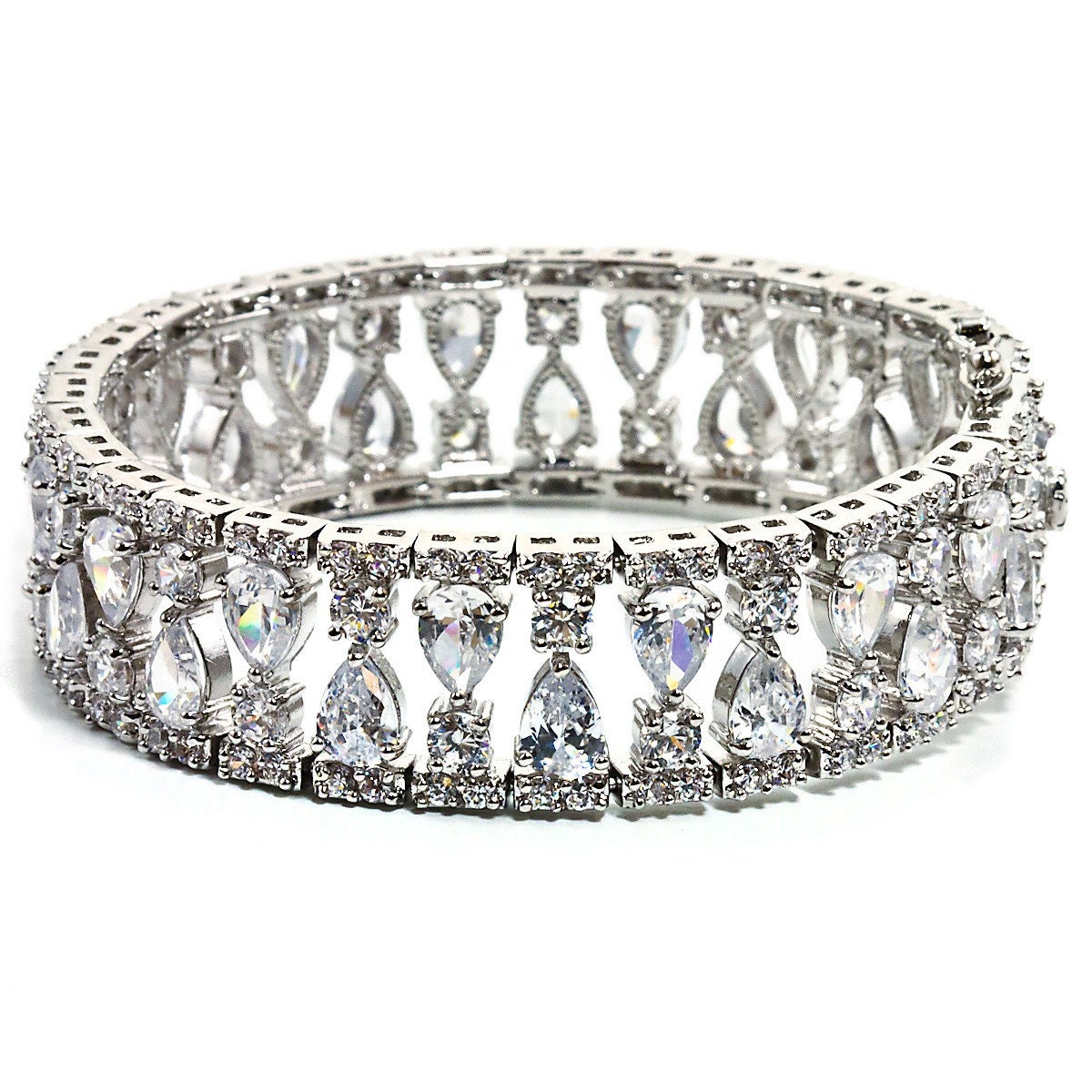Regan Cubic Zirconia Statement Bracelet w/ custom box