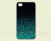 Glitter iPhone 5 Case,Mint Sparkle Glitter iPhone 4 4g 4s Hard Case,cover skin case for iphone 4/4g/4s case,Printed Glitter Image (h48)