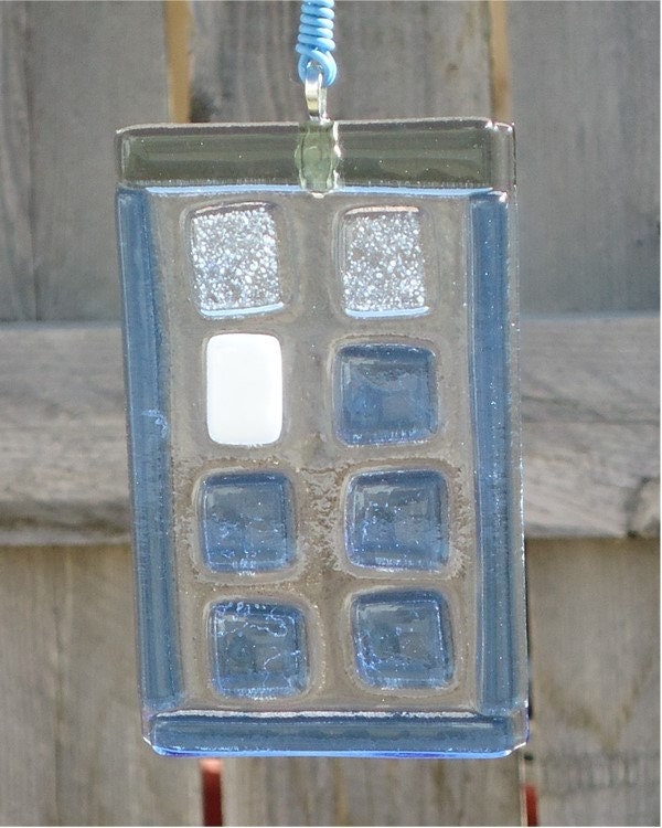 Doctor Who TARDIS Fused Glass Sun Catchers