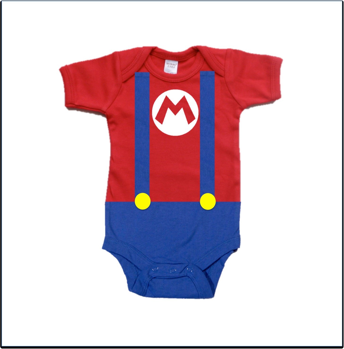 Mario Baby Costume Onesie baby infant bodysuit