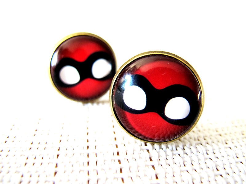 Spiderman Cuff Links - Unique Cufflinks Gift for Dad , Groom , Groomsmen - Gold , Silver , Brass , Nickel , 4 Color Choose , Father's Day