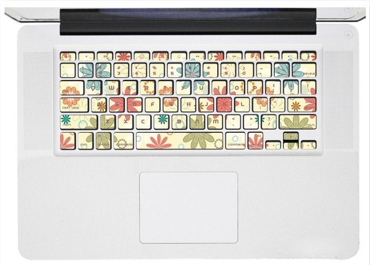 Macbook Keyboard decal Macbook Decals Macbook Stickers Macbook Pro decals Macbook Air decals Vinyl decal for Apple Mac iPad iPhone