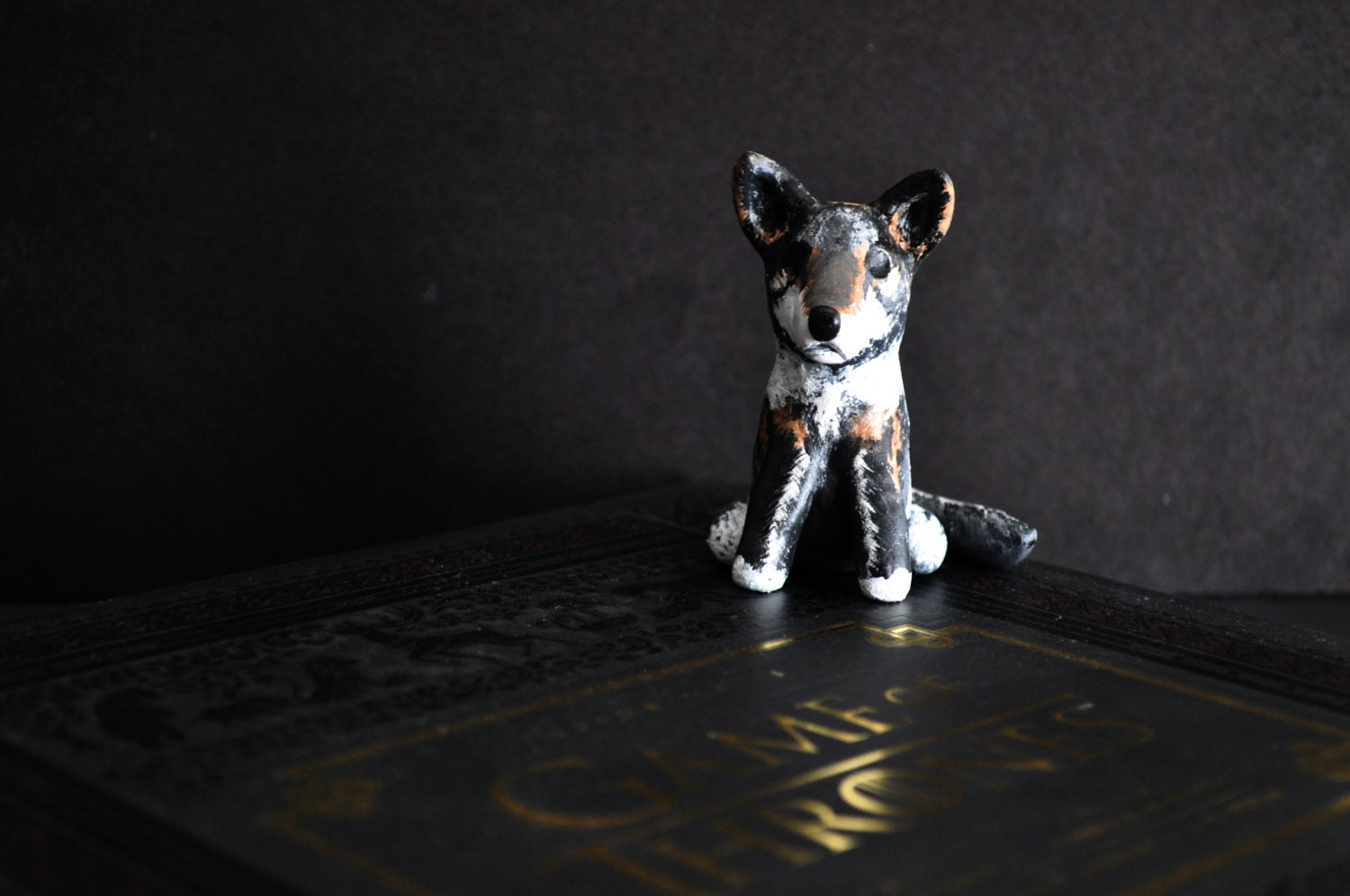 Game of Thrones Direwolf // Grey Wind (Handmade clay sculpture)
