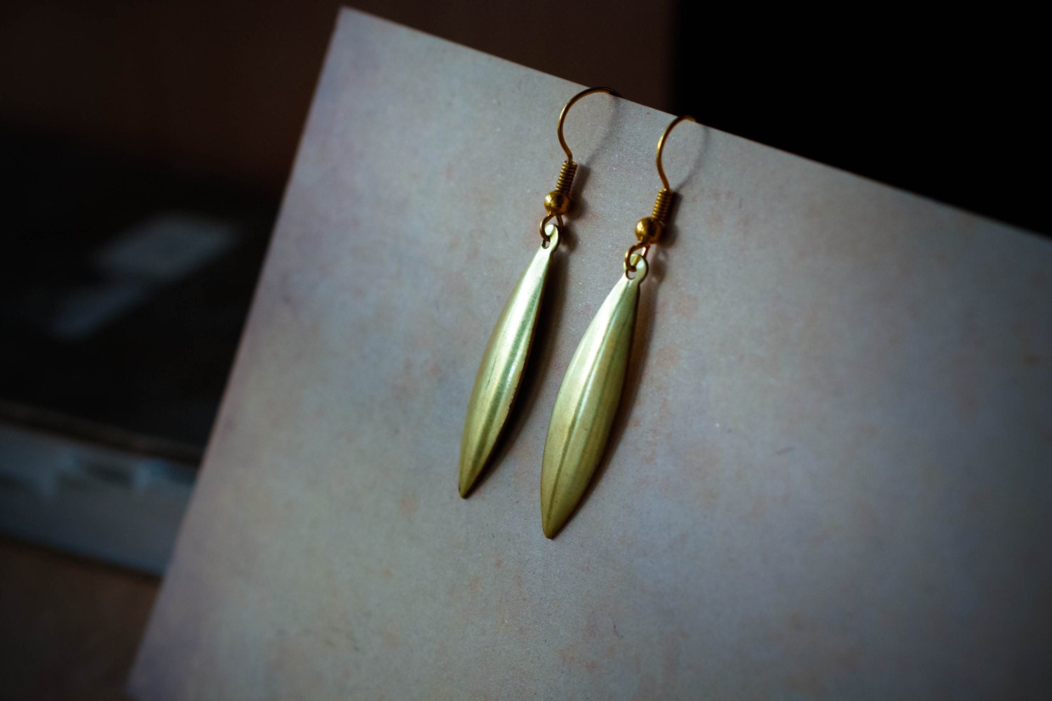 SALE - Golden leaves earrings