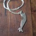 Vintage Figural Ladies Dancing Legs Bottle Opener Necklace