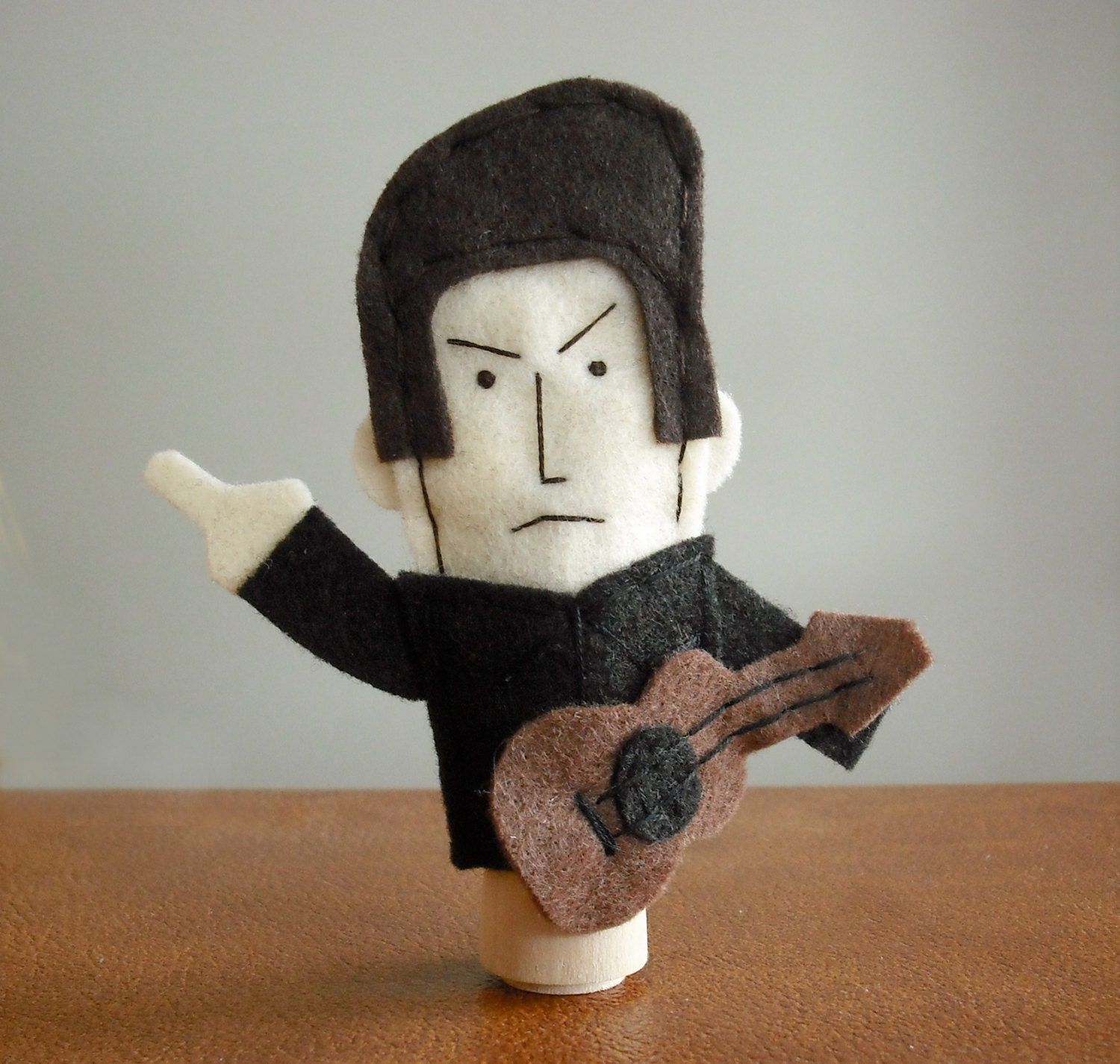 Johnny Cash Finger Puppet