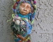 Rainbow Spirit, Secret Garden Bohemian Folk Art  Doll by Griselda