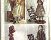 Simplicity 6006 Holly Hobbie Stuffed Doll With Clothes Vintage Sewing Pattern