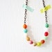 Spring Fling Chunky Bead Strand Necklace