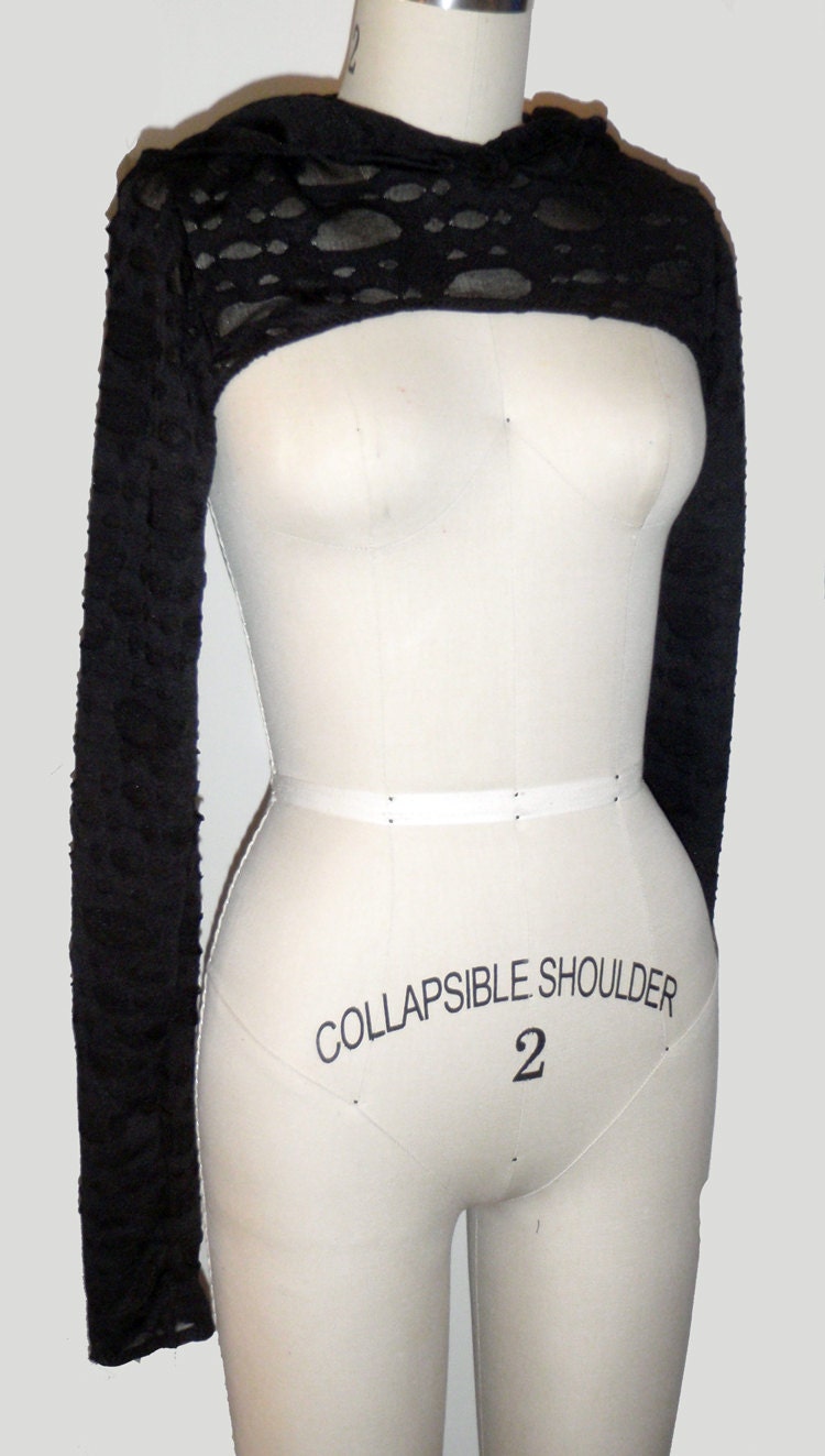 Darkwear Clothing Black Planet Knit Shrug - All sizes  -  Ready To Ship