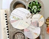 Sewn Pie Charts, set of 3