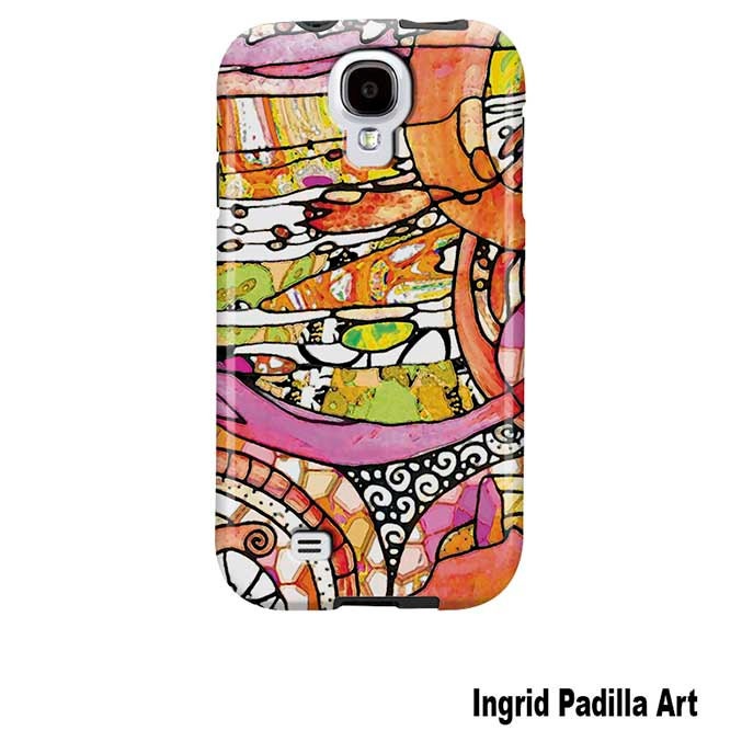 Samsung Galaxy S4 Case,  Galaxy S3 Case,  Funky, Abstract, Art, Samsung, GalaxyS4 case, phone cases by Ingrid
