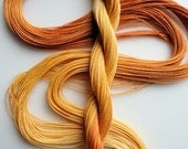 Hand dyed tatting crochet thread size 20 "Gold Dust"