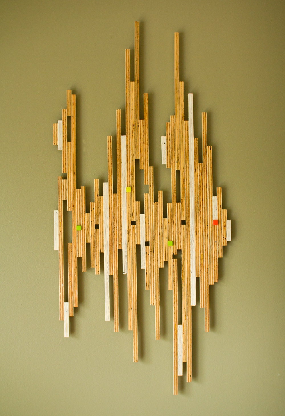 Plywood Wall Sculpture 38x18