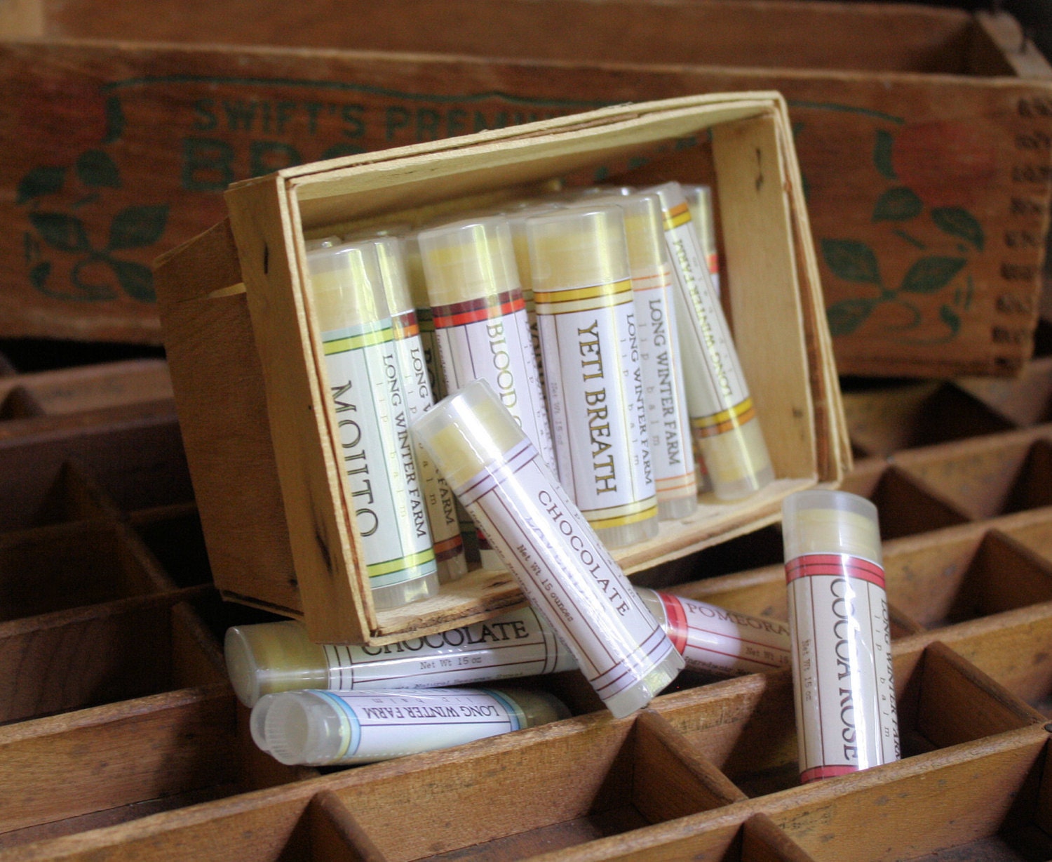 Four Seasons of Lip Balm - One Year, Twelve Tubes, Four Shipments