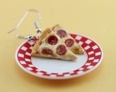 Salami Pizza Earrings