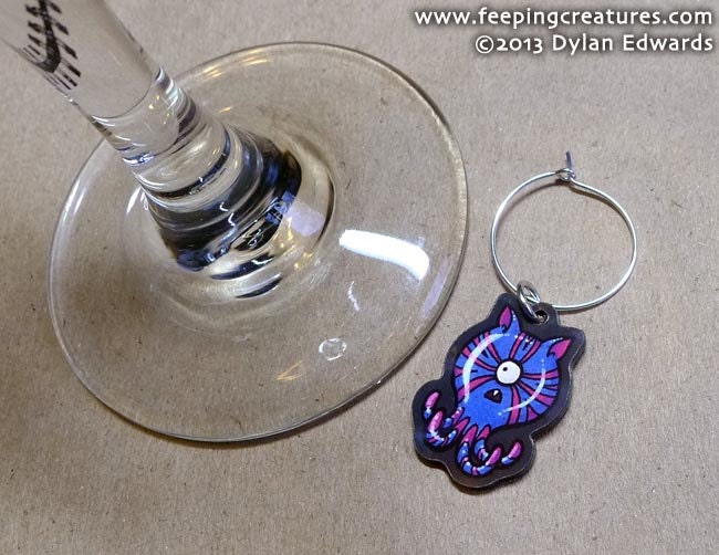 Octocat Octopus Cat Monster - Feeping Creatures wine charm