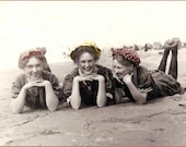 Bathing Beauties on Beach fine art Greeting Card