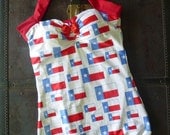 Bigger in Texas... Lone Star Flag print Retro Pin Up Swimsuit Made to Order