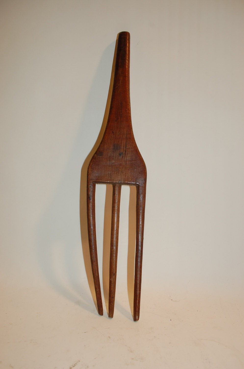 vintage antique wooden fork hey bailer spinning tool