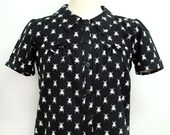 Shady Lane shirt- Beetle print blouse