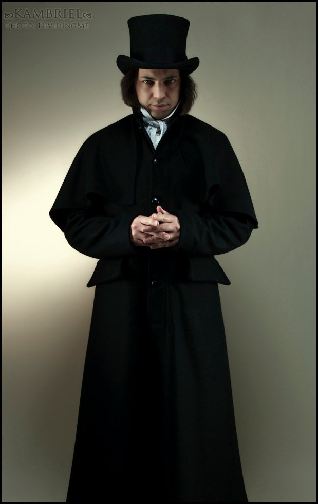 Dissolute Highwayman - Sherlock Greatcoat by Kambriel - Custom made for you in black Italian wool