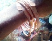Red Gold goddess  bangles set, round