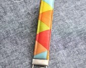 Orange Yellow Geometric keychain, Thomas Knauer, triangles, Frippery