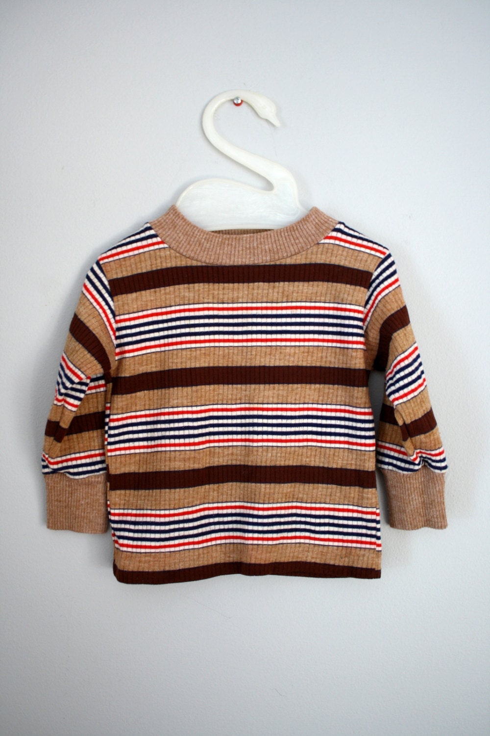 70s 80s Healthtex Striped Boys Shirt 12 to 24 months