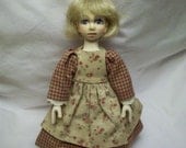 OOAK Handcarved Wood Wooden Doll