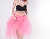 80s Burlesque Sequin and Beaded Fringe Bralet Bra Bustier Top -  36 B C