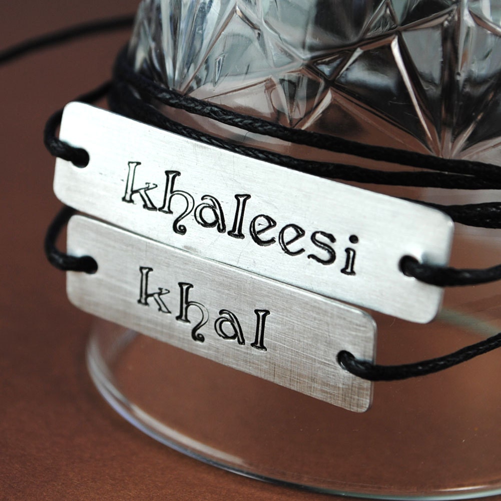 Khal & Khaleesi tie on bracelet set - Game of Thrones Friendship Bracelets