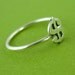 Dollar Sign Stacking Ring in Sterling Silver - Dollar Sign Ring