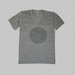 Unisex V-neck T-shirt in XS or Small / Animal Group Nouns in Heather Gray, animal lover, typography