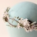 Flower crown, Woodland wedding accessory, Bridal hair crown, Bridal headpiece - SONATA