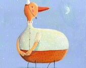 BIRD  original painting on canvas