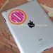 5" Two Color Circle Monogrammed Vinyl Decal