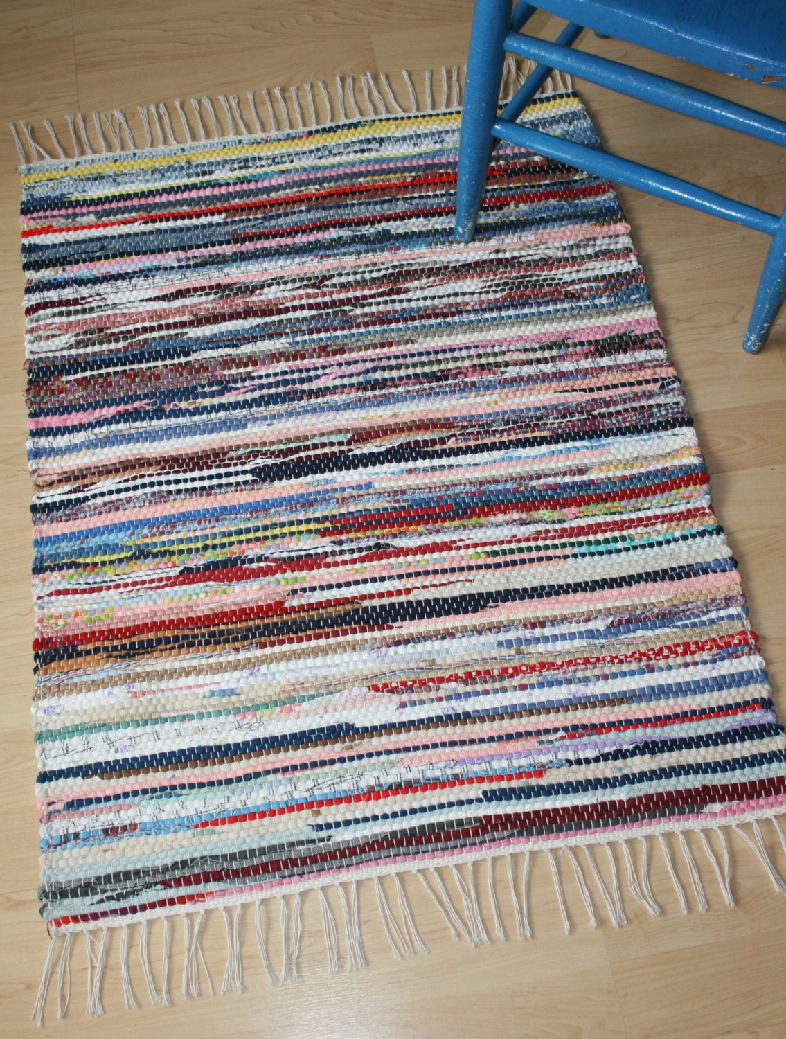POTPOURRI II -- Hand-woven rug in mixed colors