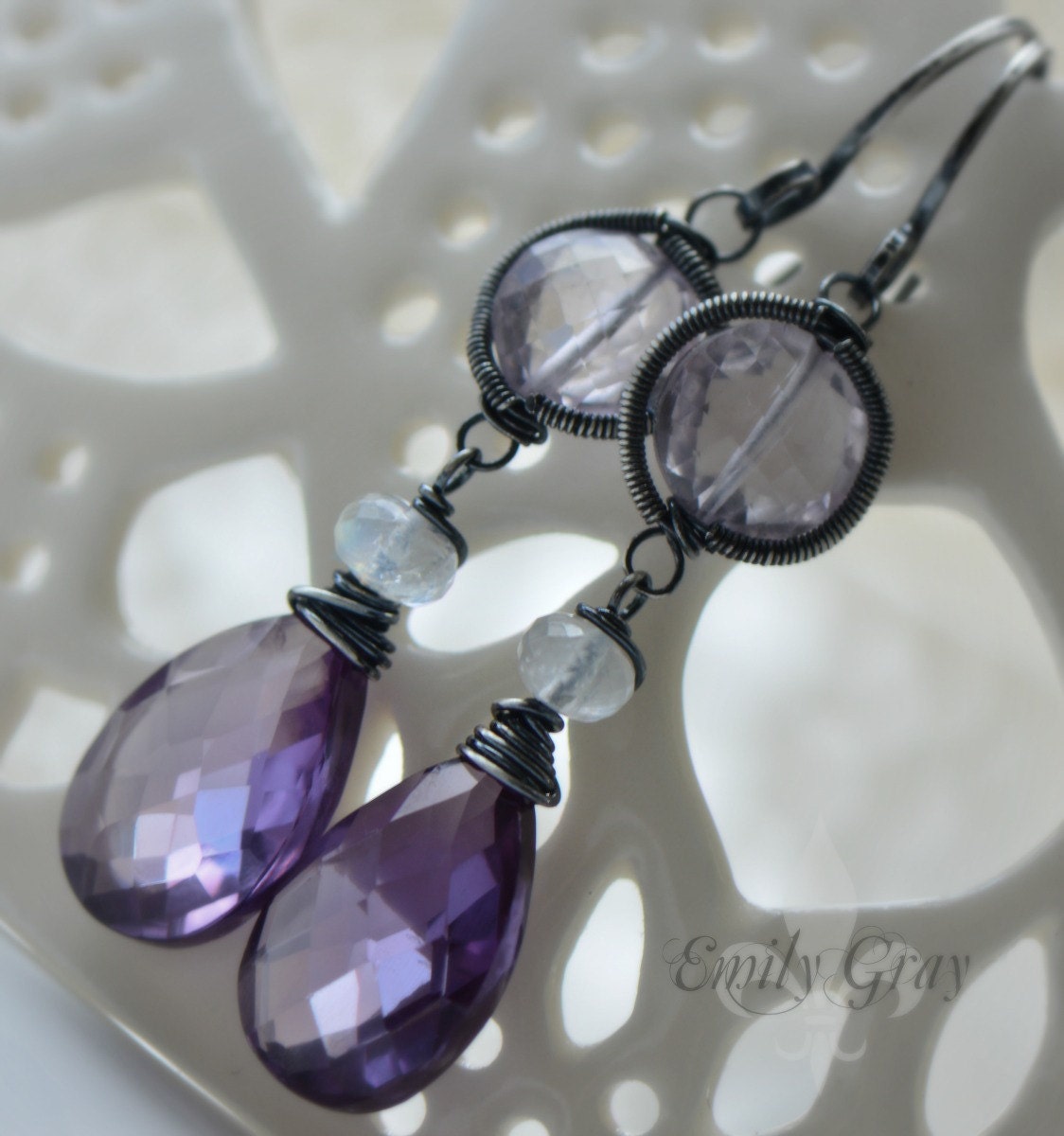 SALE oOo The JACARANDA Earrings oOo