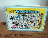Washginton Postcard Notebook, Greetings From Washington, jotter, notepad