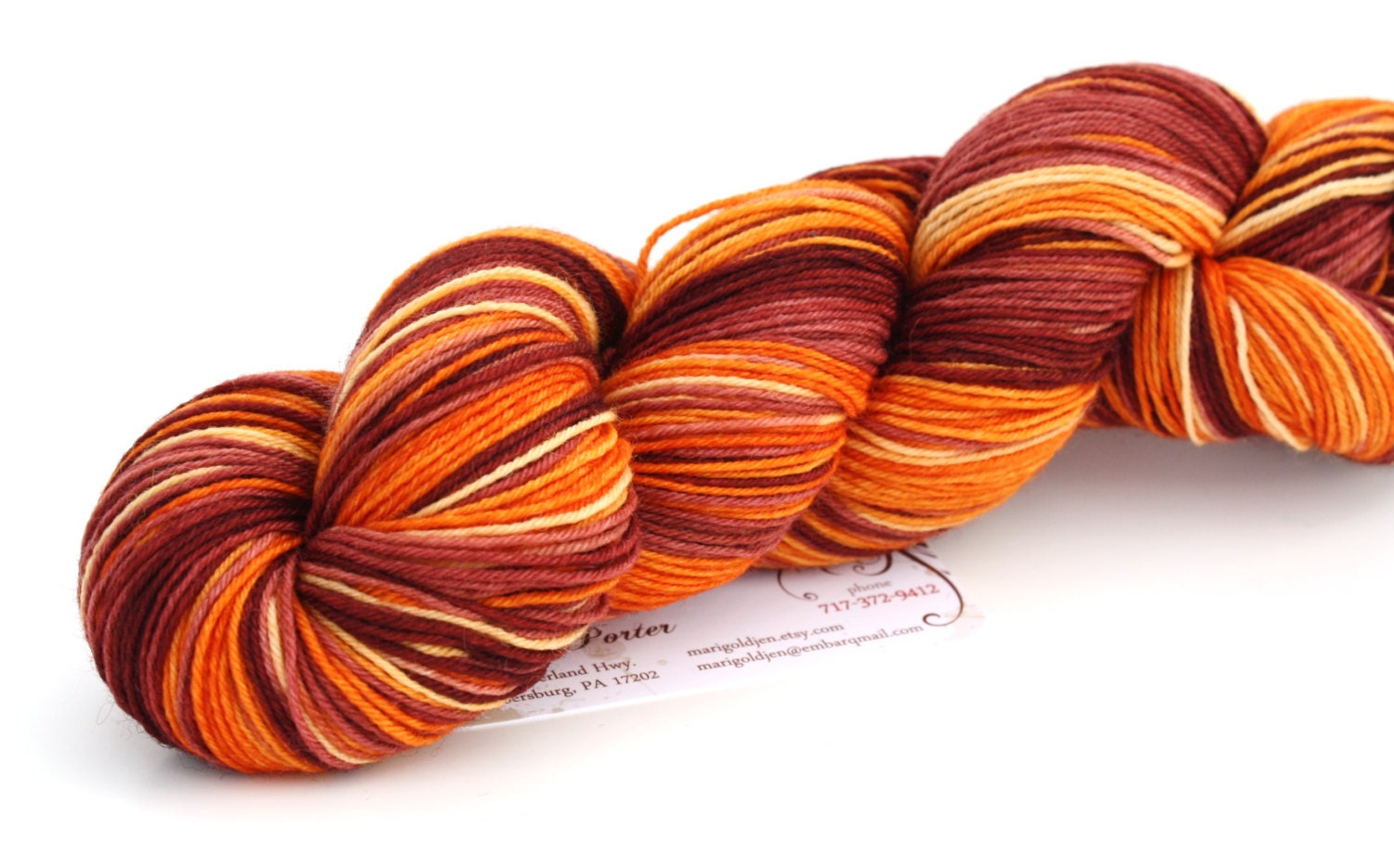 Mums--hand dyed sock yarn, BFL and nylon, (464yds/100gm)