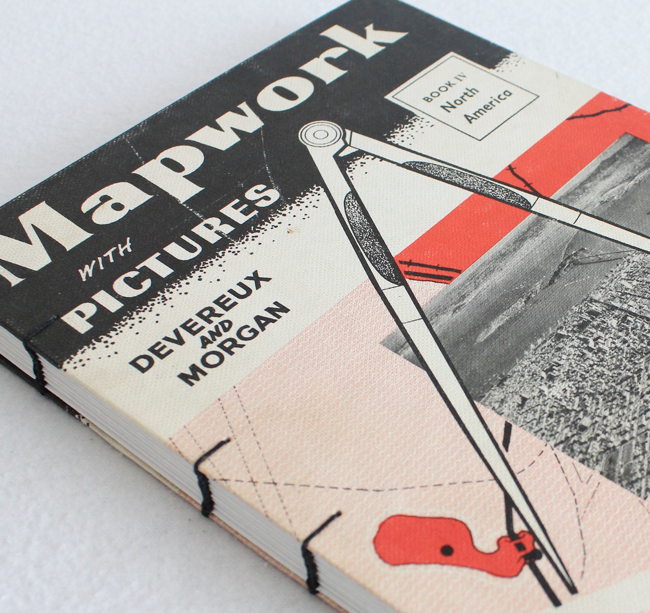 Mapwork Rebound Journal Recycled Book by PrairiePeasant