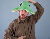 Fleece Octopod Hat/Pillow - Light Green