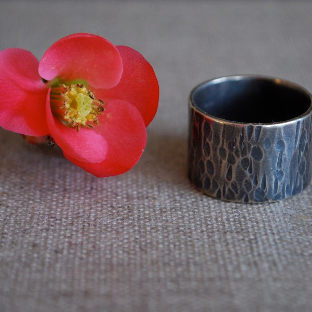 Ocean Ring, handmade in sterling silver
