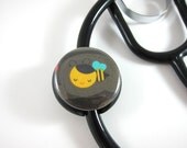 Stethoscope ID Tag Clip Charm - Cute Bumblebee