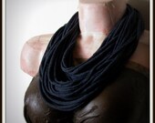 Dark Gray Infinity Jersey Scarf