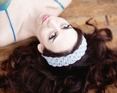 New Embroidered  and Sequin Headbands Great for Summer and Spring Available Blue Lavender and Green Yellow