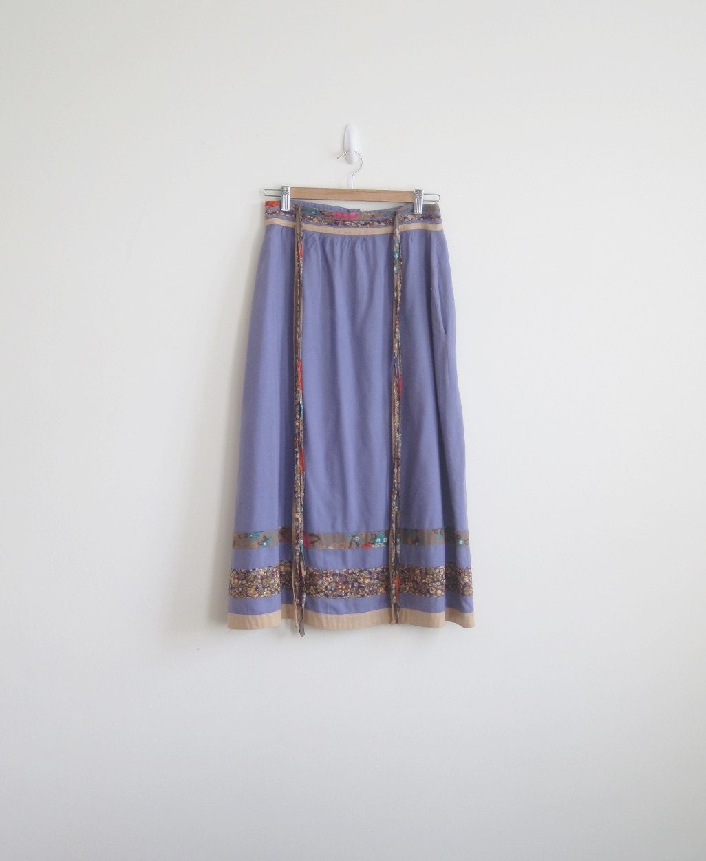 vintage 70s skirt / vintage Saint Germain skirt / TUSSIE MUSSIE