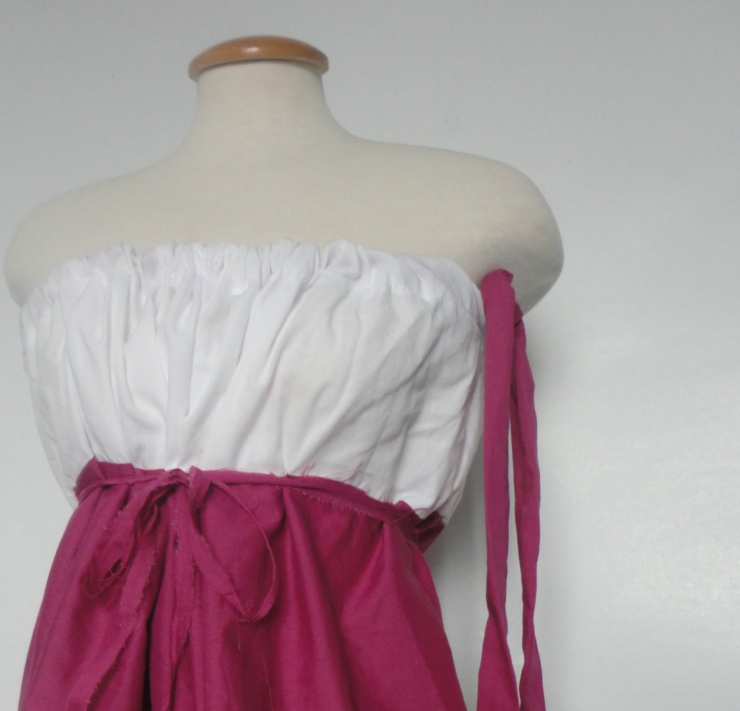 Womens Modern Pillowcase Dress / Tunic Tube Top. Eco Fashion.
